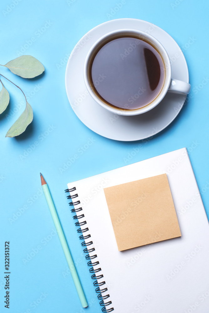 Flat lay photo of a freelancer workspace desk with copy space background. Top view. Flat lay photo of a freelancer workspace desk with copy space background. Top view.