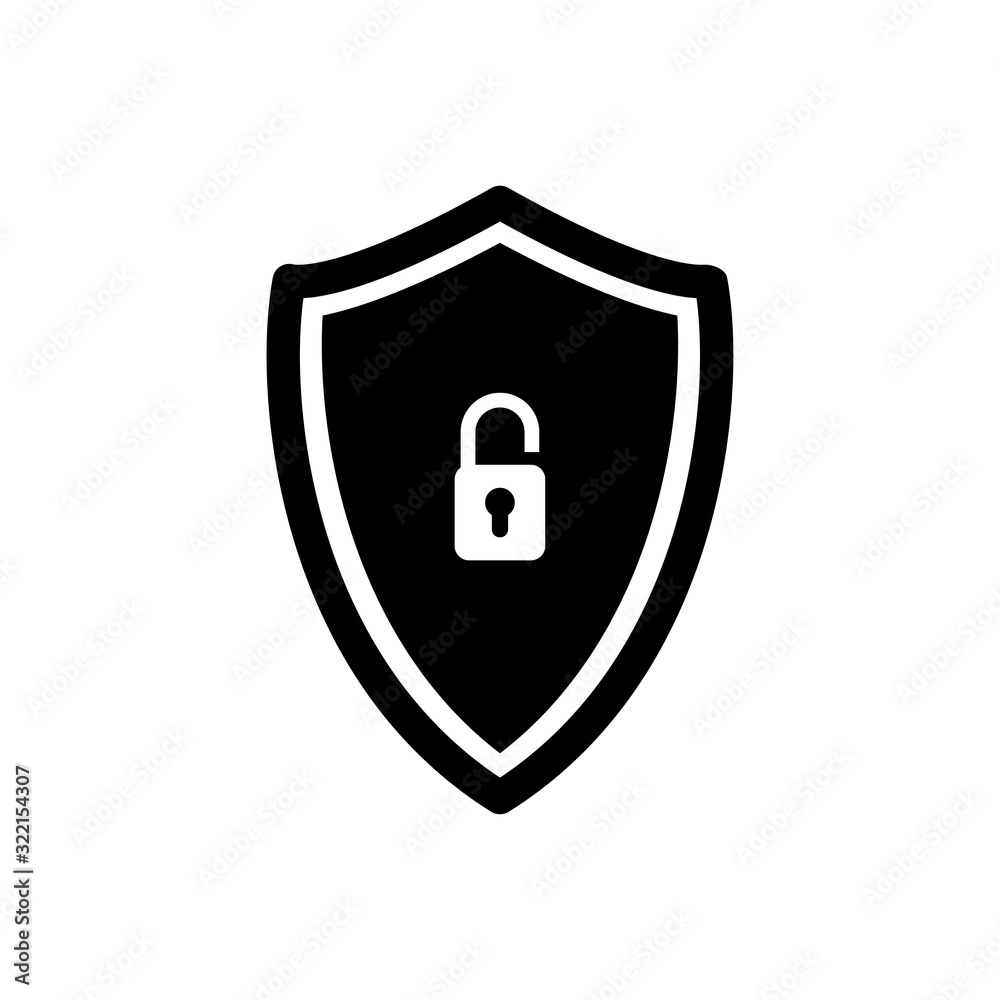 shield and padlock icon design vector logo template EPS 10 shield and padlock icon design vector logo template EPS 10