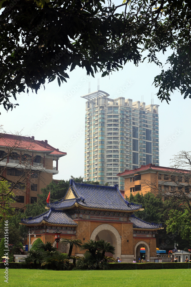South Gate of Zhongshan Memorial Hall in Guangzhou, Guangdong Province, China