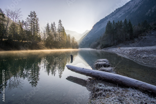 Plansee at sunrise