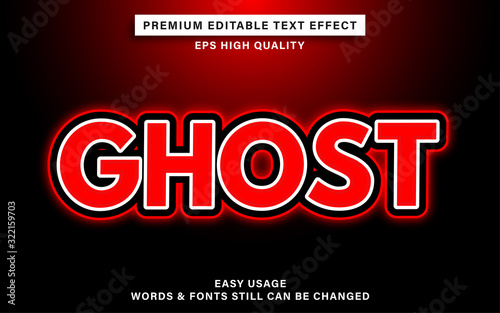 Ghost text effect