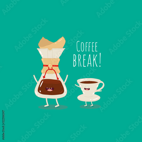 Coffee brewing methods, coffee dripper filter pour over maker image.
