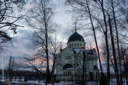 Sticker Church in Krasnogorsk  district  -  suburb of  Moscow