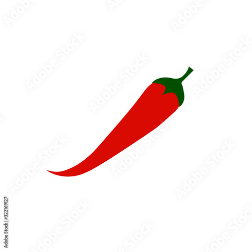 chili pepper icon, spicy vegetable illustration, spicy mexican food