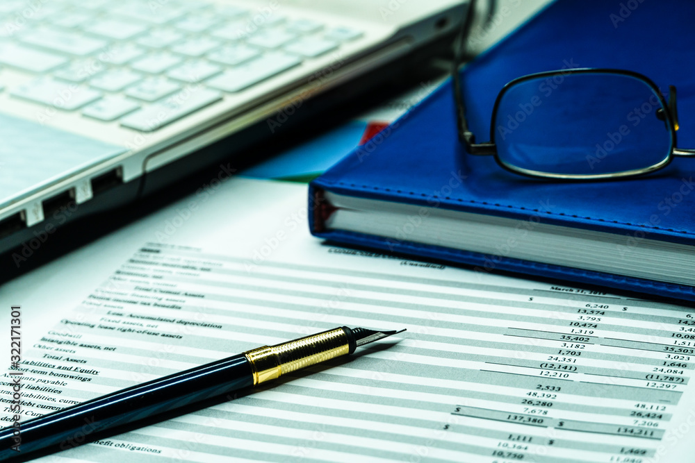 Bank statement and credit card statement showing account Bank statement and credit card statement showing account