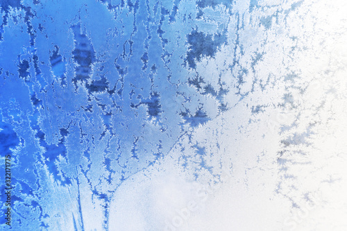 Abstract blue frost background