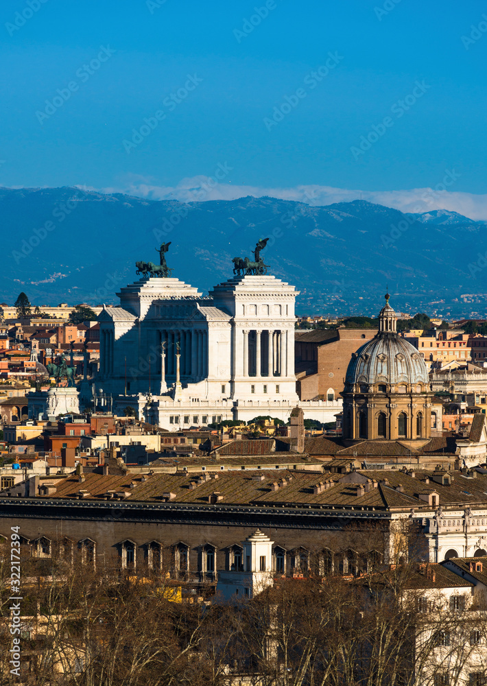 Rome city skyline