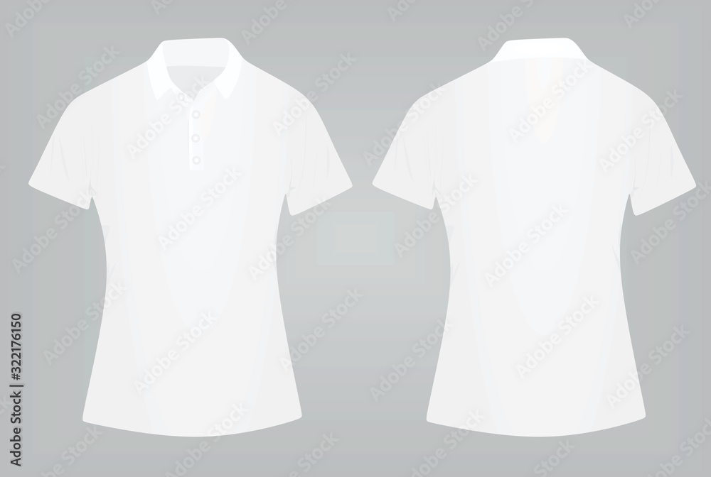 Women polo t shirt. vector illustration Women polo t shirt. vector illustration