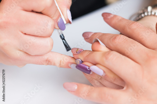 Doing nails