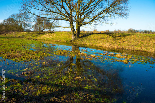 Flooded meadow linking Houghton and Hemingford Abbots photo