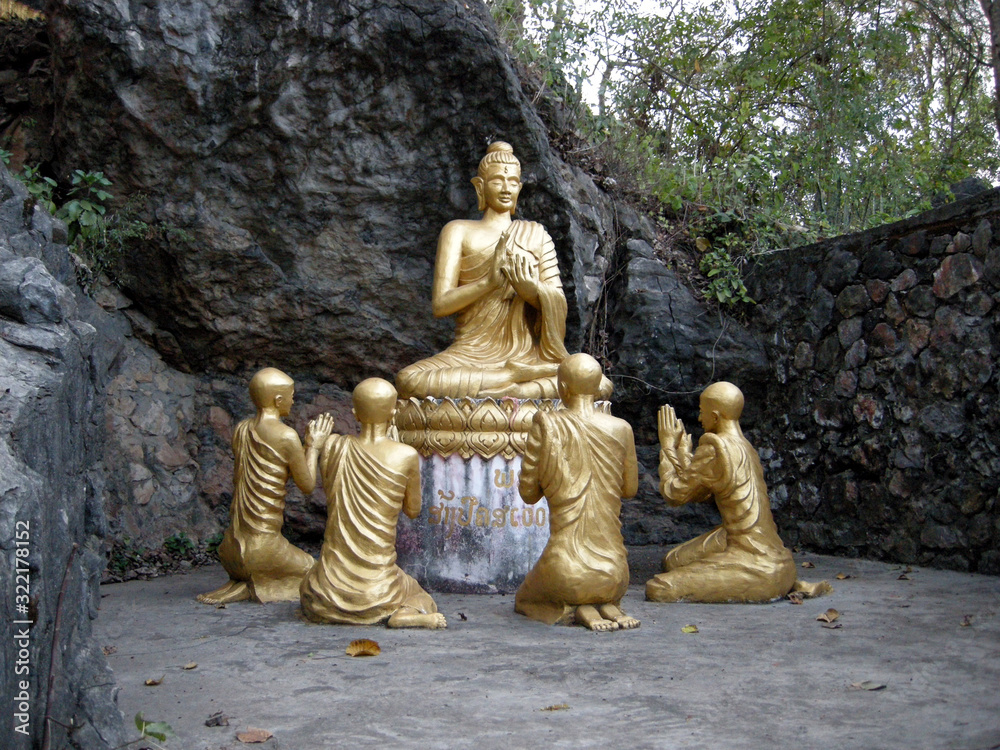 buddhist temple in luang-prabang in Laos buddhist temple in luang-prabang in Laos