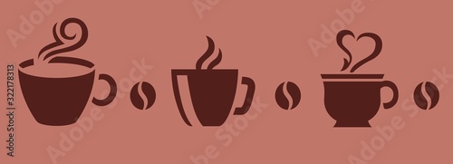 coffee cake paper stencil art