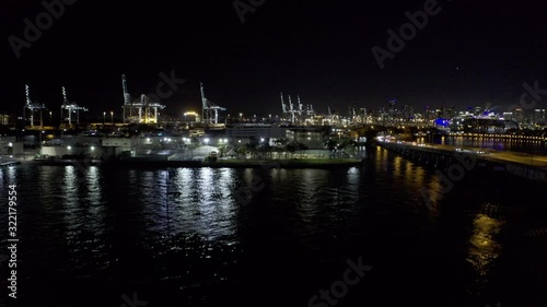 Wallpaper Mural Aerial video Miami Beach Coast Guard island Macarthur Causeway Torontodigital.ca
