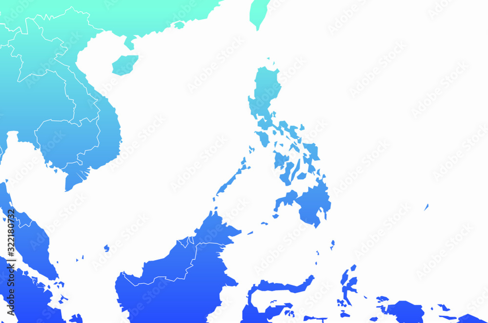 Naklejka premium graphic vector map of manila. philippine map. south asia country.