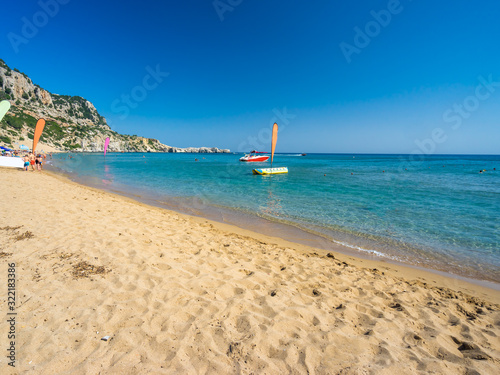 Tsambika Beach on the Greek Island of Rhodes Greece Europe © Ian Woolcock