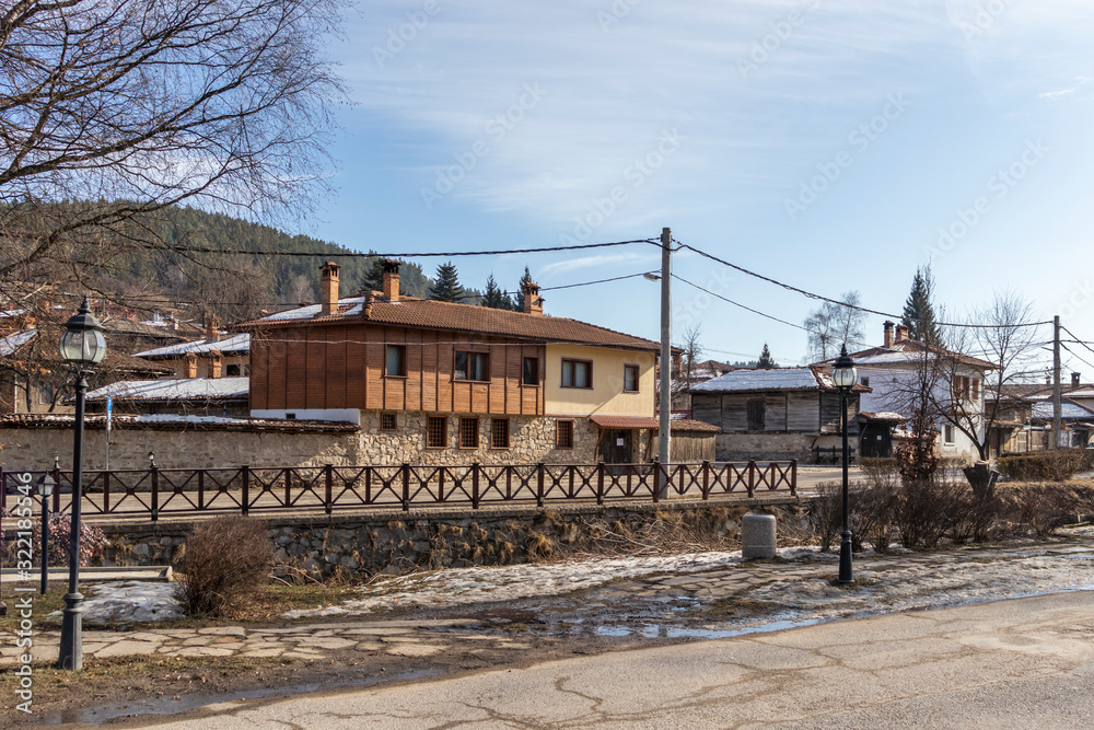 Fototapeta premium Old houses in historical town of Koprivshtitsa, Bulgaria