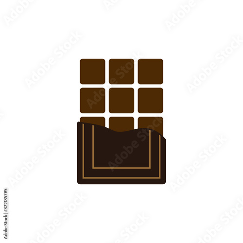 chocolate icon black vecto rsign photo