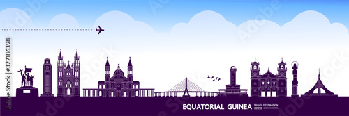 Ethiopia Deep Purple travel destination vector illustration.