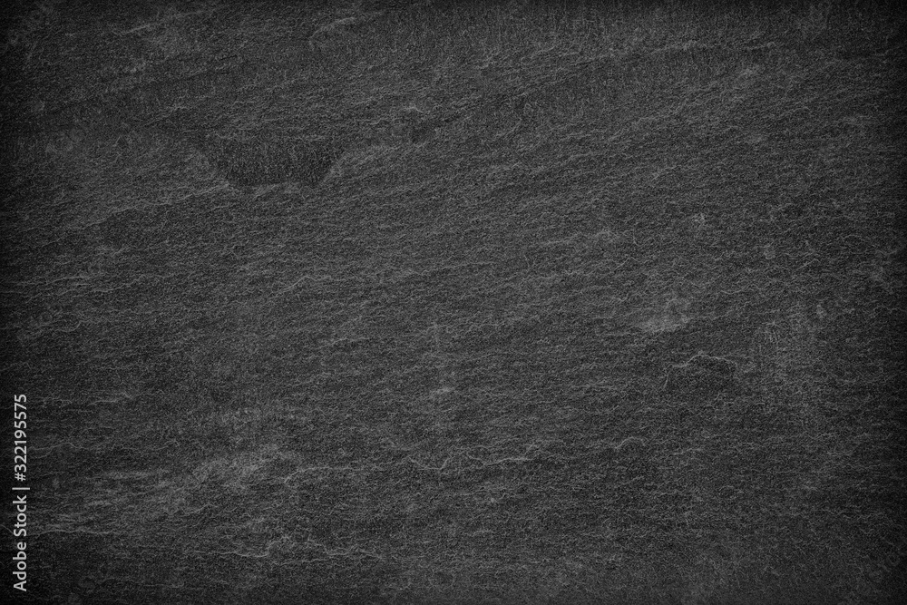 Fototapeta premium Dark grey black slate background or texture.
