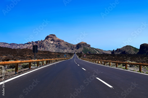 Desolate Highway near Mount Tiede, Tenerife