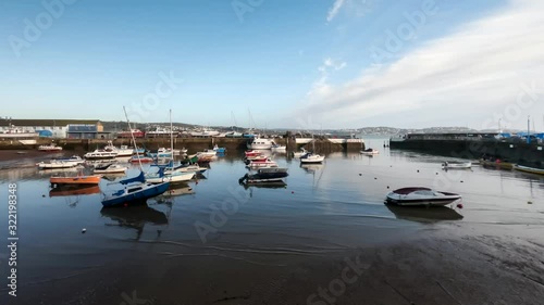 Time Lapse - Harbor in Paignton at low tide.