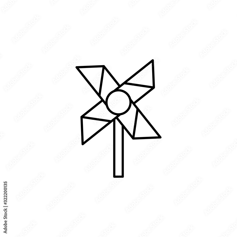 Weather vane children icon. Simple line, outline vector elements of spring icons for ui and ux, website or mobile application Weather vane children icon. Simple line, outline vector elements of spring icons for ui and ux, website or mobile application