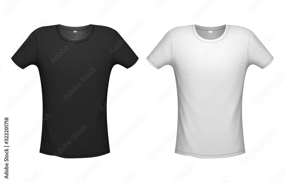 Naklejka premium T-shirt mockup, vector illustration