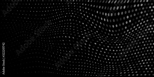 Wallpaper Mural Abstract background made of halftone dots in white and black colors Torontodigital.ca