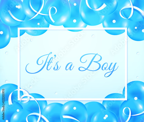Gender reveal,pregnancy by the boy concept, vector illustration