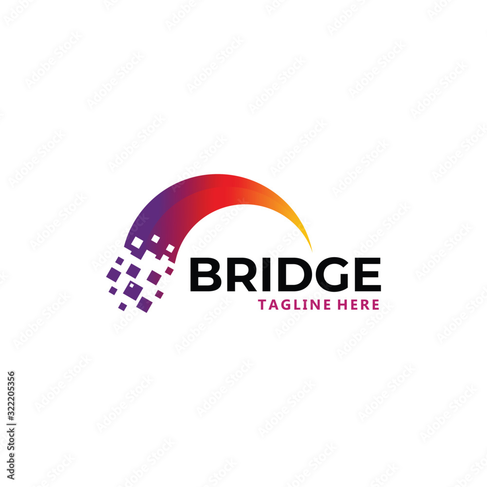 bridge logo icon vector isolated bridge logo icon vector isolated