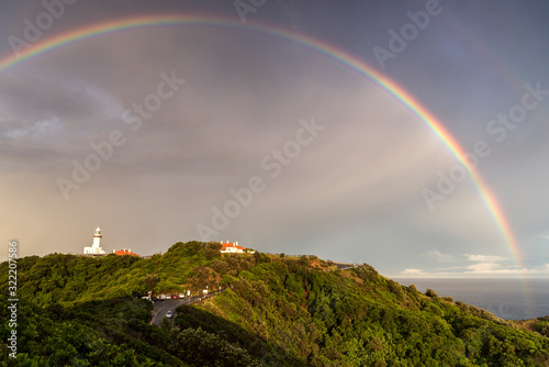 Rainbow over Cape Byron, Australia