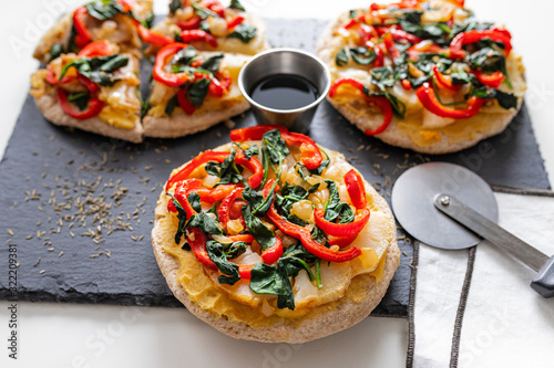 Healthy Plant-Based Diet Mini Pizzas