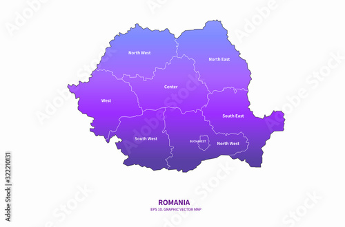 graphic vector map of roman...