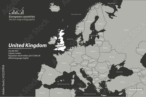 england map. graphic vector of united kingdom map. uk map. europe country map