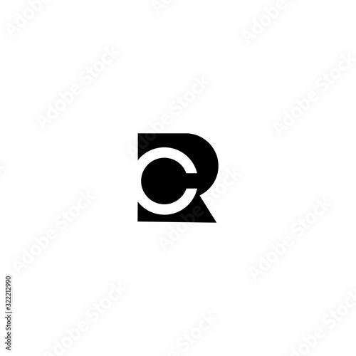 RC CR Letter Logo Design Template