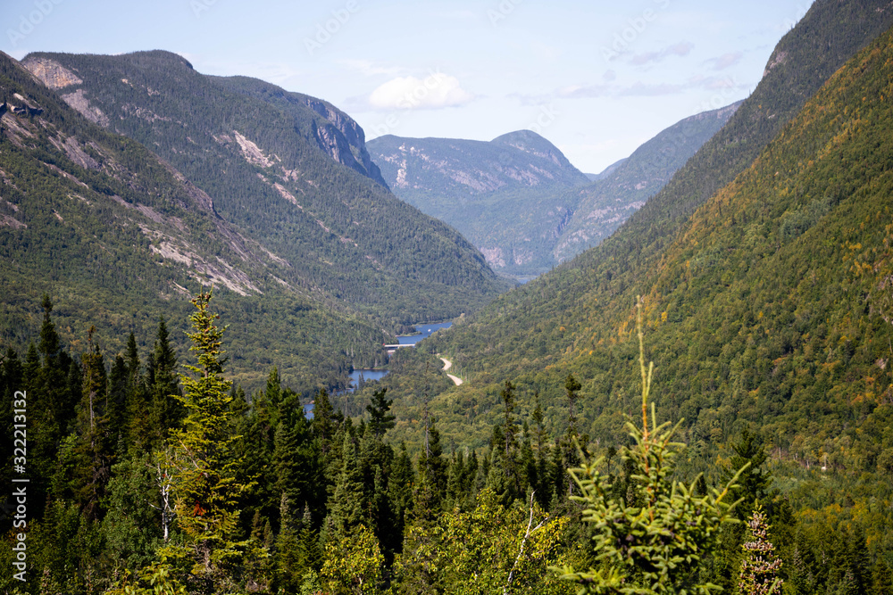 Fototapeta premium Mountains in the Charlevoix region of Quebec, Canada. 