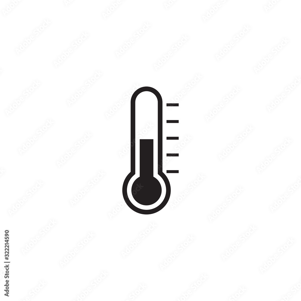 thermometer icon design vector logo template EPS10