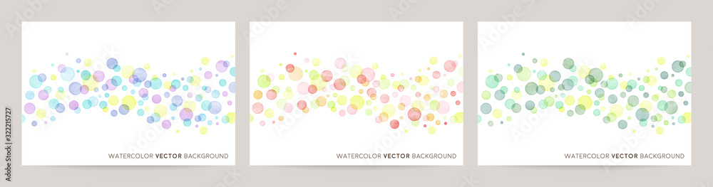 Obraz watercolor colorful dot pattern decorations