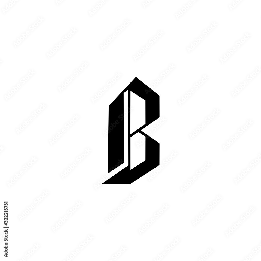 Fototapeta premium B Letter Logo Design Template