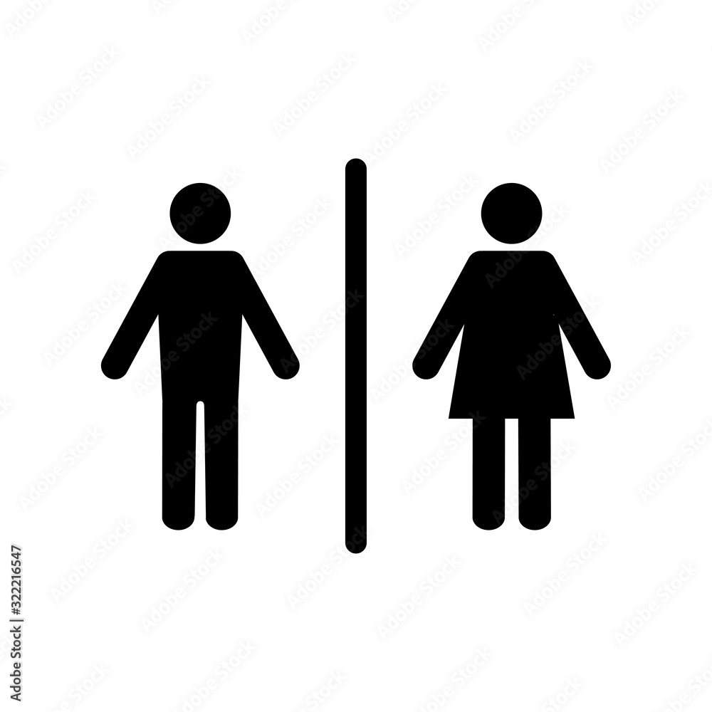 toilet man and women icon design vector logo template EPS 10 toilet man and women icon design vector logo template EPS 10