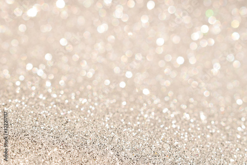 sparkle of silver bokeh light background