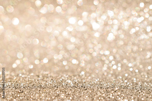 sparkle of silver bokeh light background