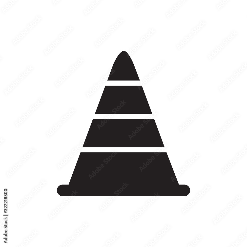 safety cone icon design vector logo template EPS 10 safety cone icon design vector logo template EPS 10