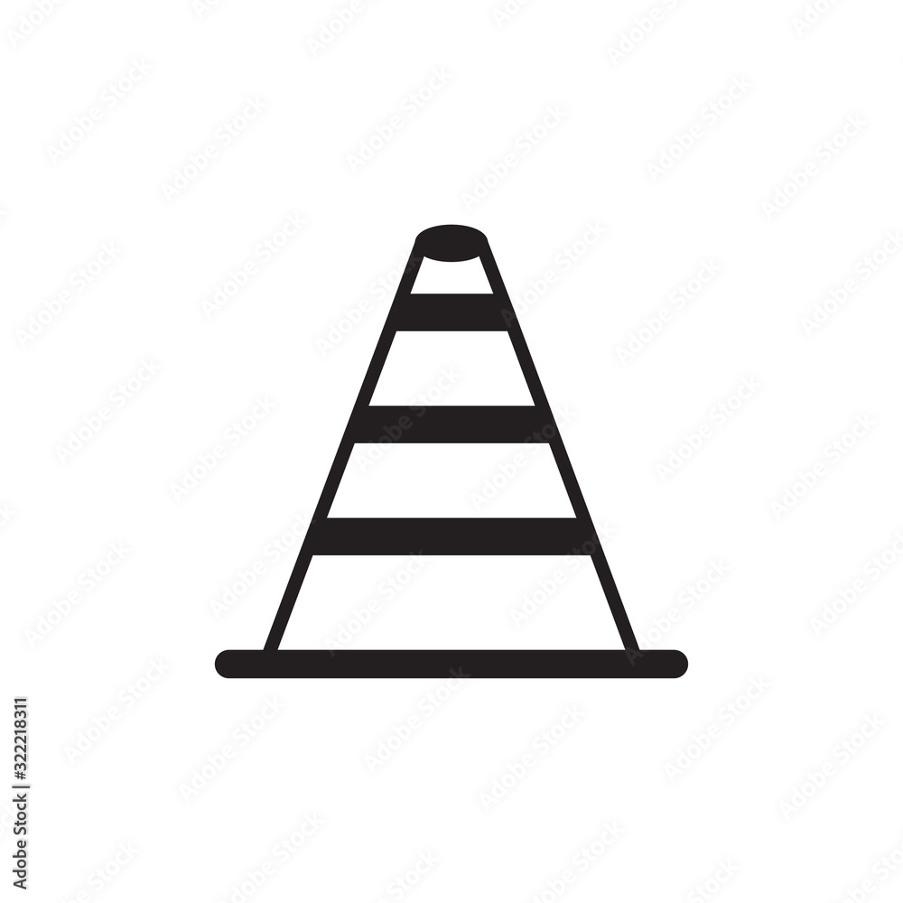 safety cone icon design vector logo template EPS 10 safety cone icon design vector logo template EPS 10