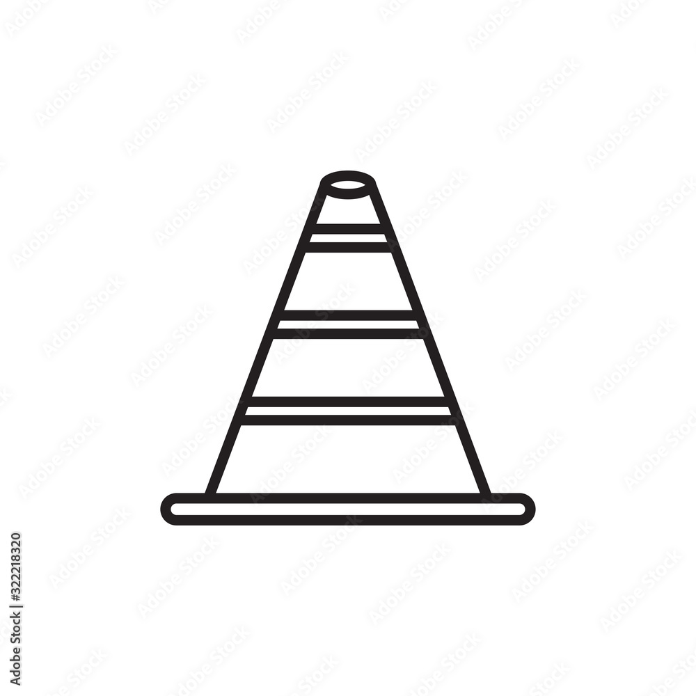 safety cone icon design vector logo template EPS 10 safety cone icon design vector logo template EPS 10