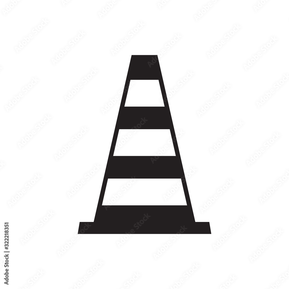 safety cone icon design vector logo template EPS 10 safety cone icon design vector logo template EPS 10