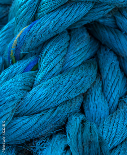 Thick blue nautical cord
