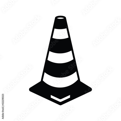 safety cone icon design vector logo template EPS 10