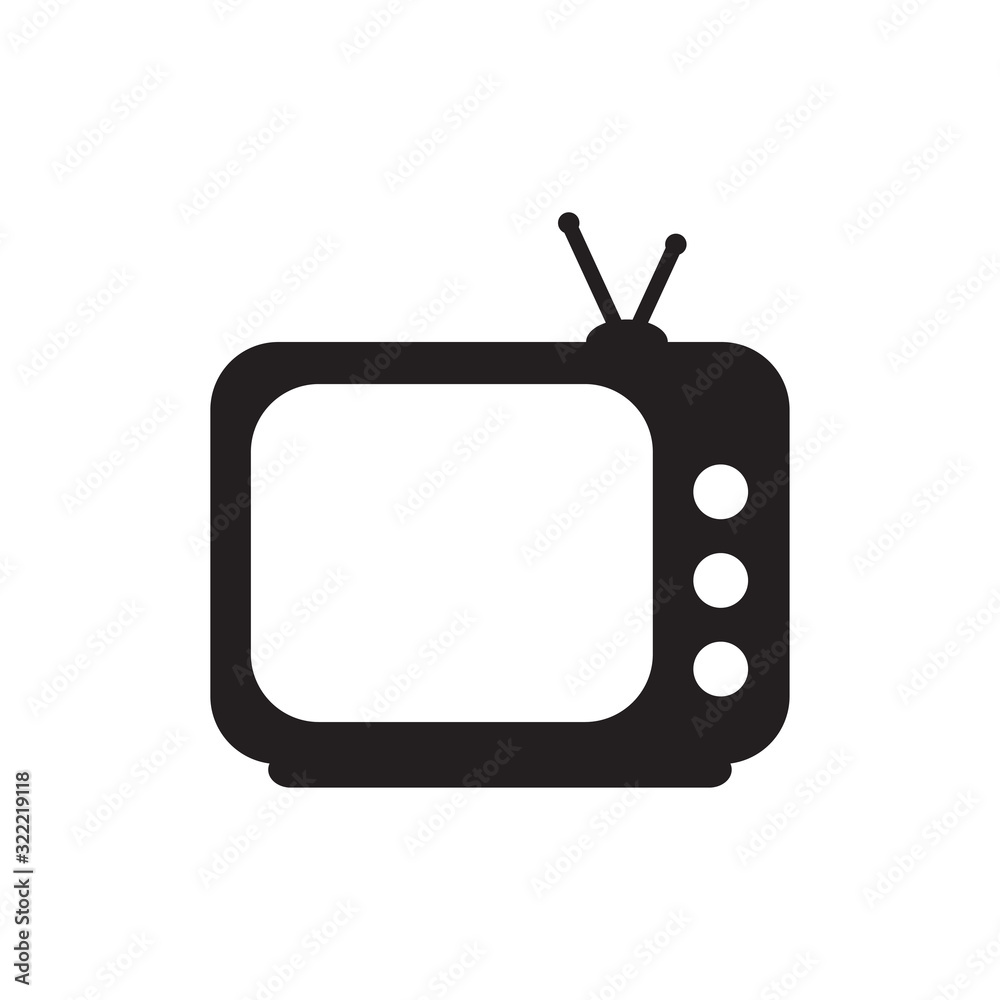television icon design vector logo template EPS 10 television icon design vector logo template EPS 10