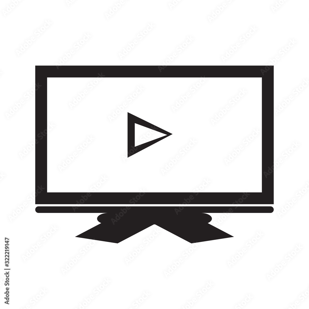 television icon design vector logo template EPS 10 television icon design vector logo template EPS 10